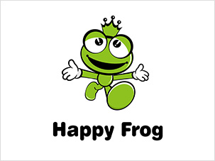 快樂蛙happy frog logo設(shè)計(jì)