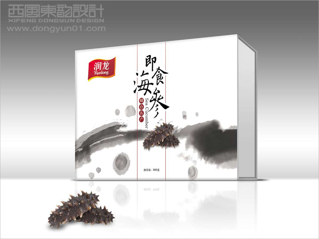 潤龍食品系列即食海參包裝設(shè)計(jì)之中國風(fēng)禮盒包裝設(shè)計(jì)