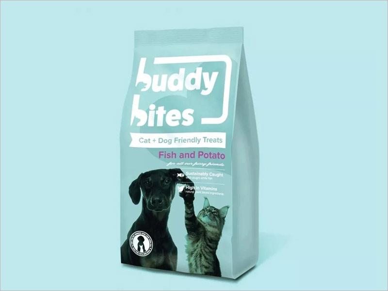 buddy bites 狗糧貓糧包裝設(shè)計圖片欣賞