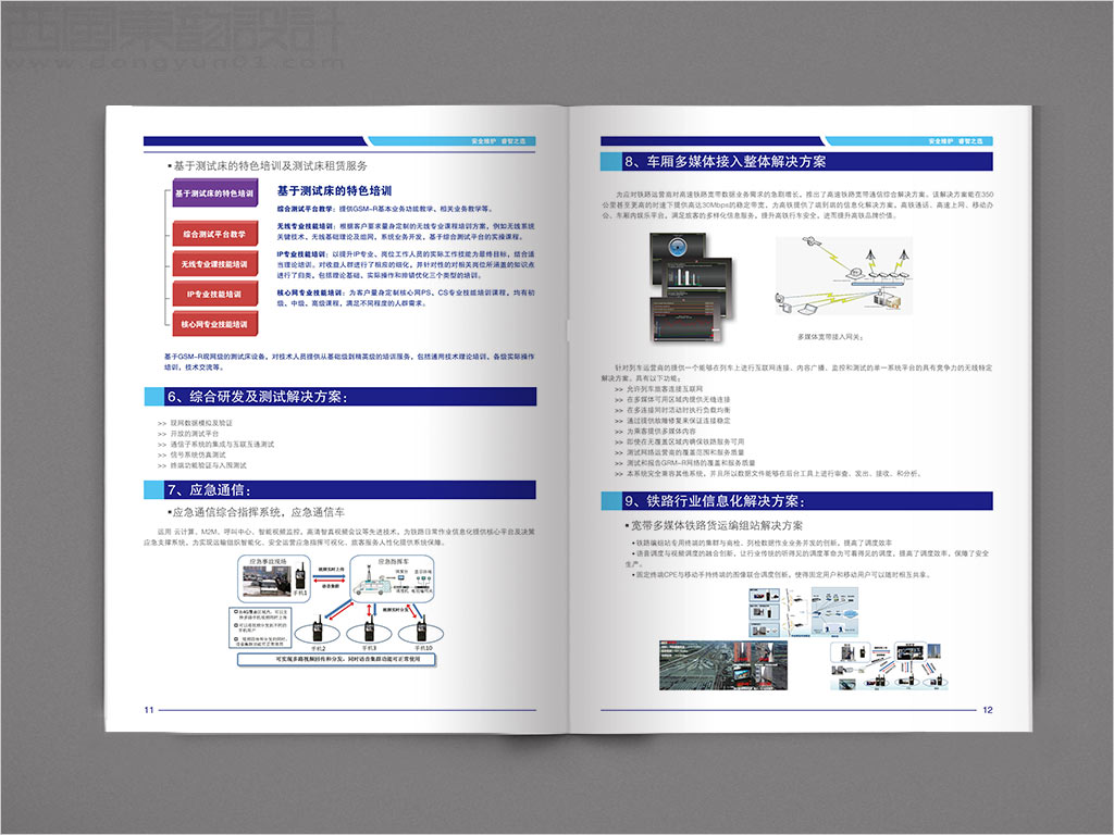 北京睿博孚科技有限公司畫(huà)冊(cè)設(shè)計(jì)之鐵路行業(yè)信息化解決方案內(nèi)頁(yè)設(shè)計(jì)