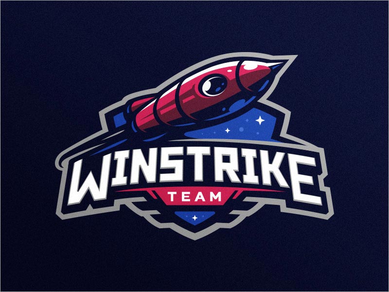 Winstrike 游戲logo設(shè)計(jì)