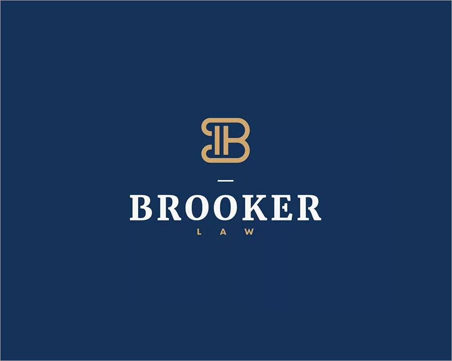 BROOKER LAW 律師事務(wù)所標(biāo)志設(shè)計(jì)