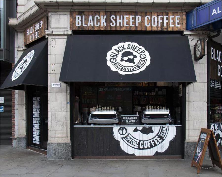 Black Sheep Coffee logo設(shè)計(jì)