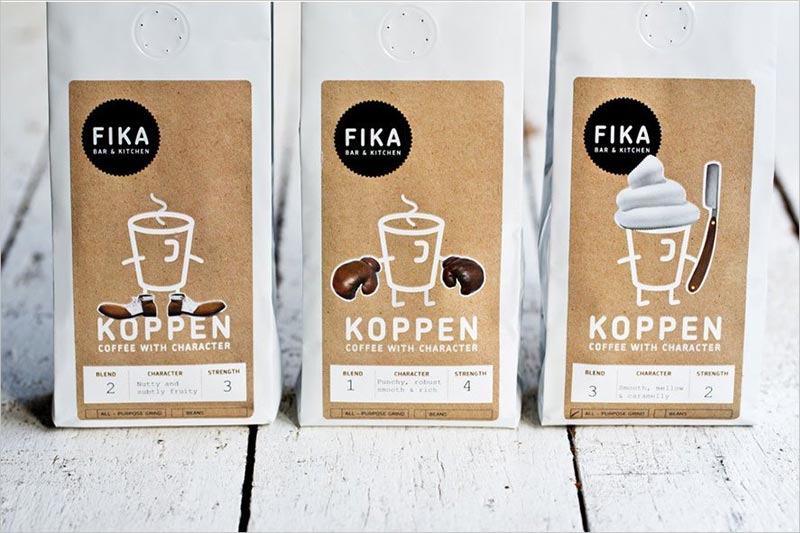 Fika Coffee 咖啡包裝設(shè)計(jì)