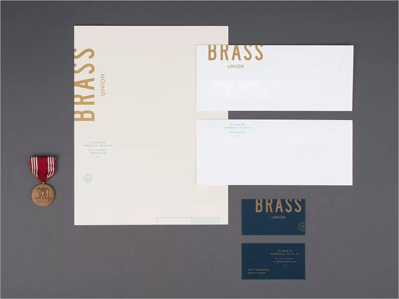 Brass Union公司信紙設(shè)計