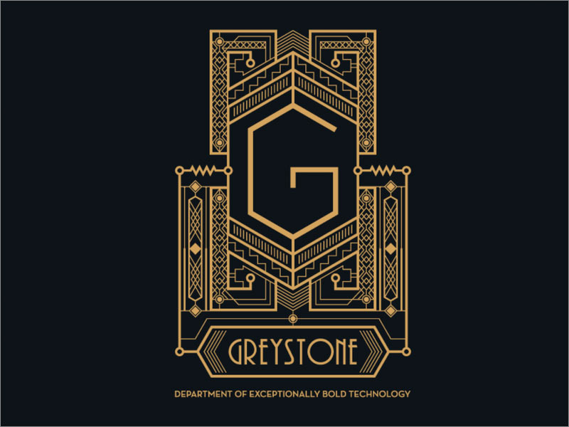 Greystone復(fù)古懷舊風(fēng)格幾何形logo設(shè)計(jì)