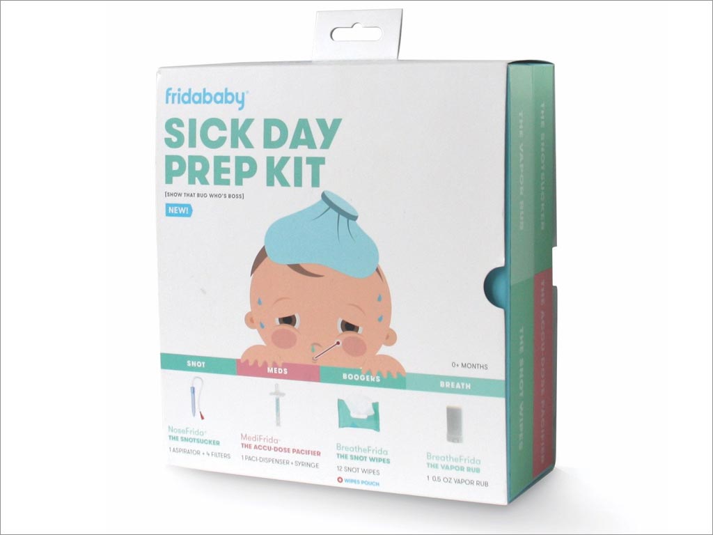 Fridababy sick day prep kit生病日工具套件包裝設(shè)計