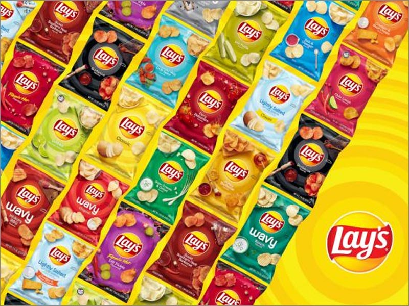 Lay's樂事薯片休閑食品包裝重新設(shè)計涵蓋了所有口味，包括115種不同的包裝設(shè)計