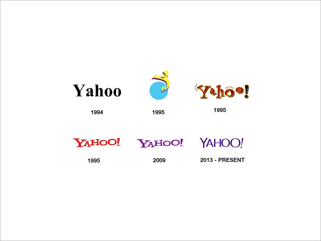 YAHOO logo設(shè)計及其演變過程