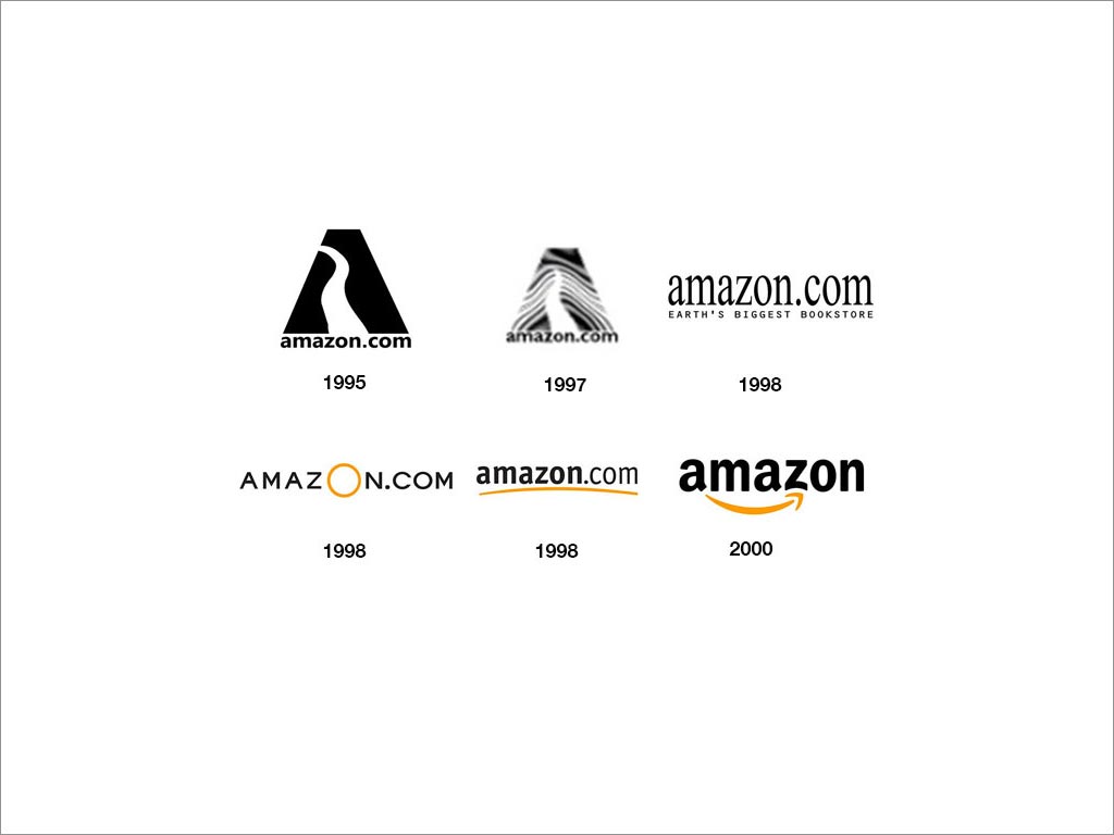 Amazon logo 設(shè)計演變過程