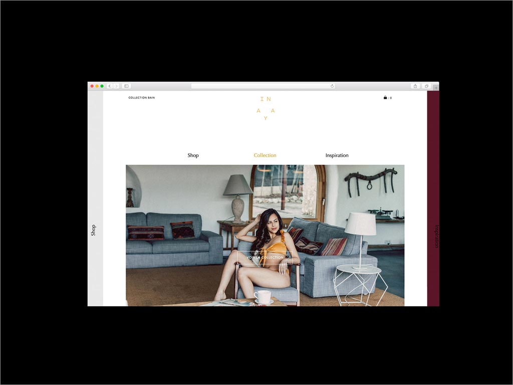 Inaya Lingerie內(nèi)衣網(wǎng)站頁(yè)面設(shè)計(jì)