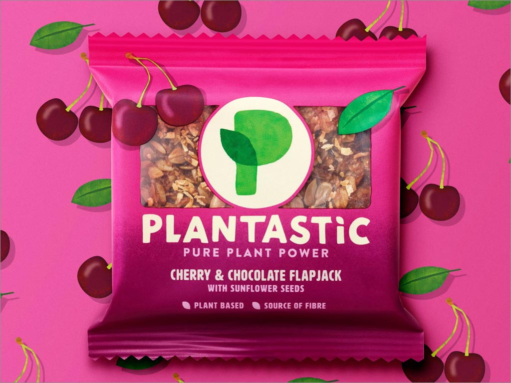 英國Plantastic櫻桃味休閑食品包裝袋設計