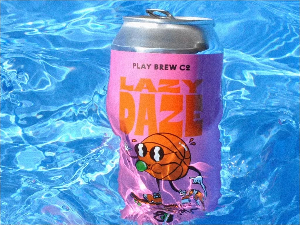 英國Play Brew Co懷舊情調(diào)精釀啤酒易拉罐包裝設(shè)計(jì)