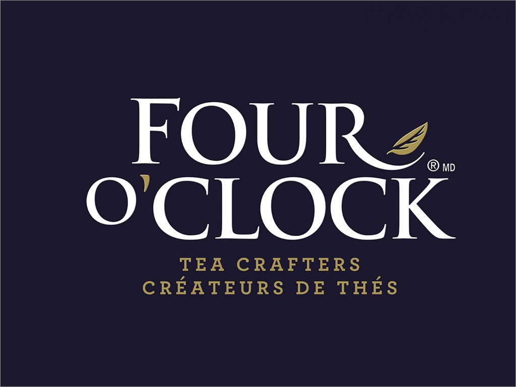 加拿大Four O'Clock有機(jī)茶飲品logo設(shè)計(jì)