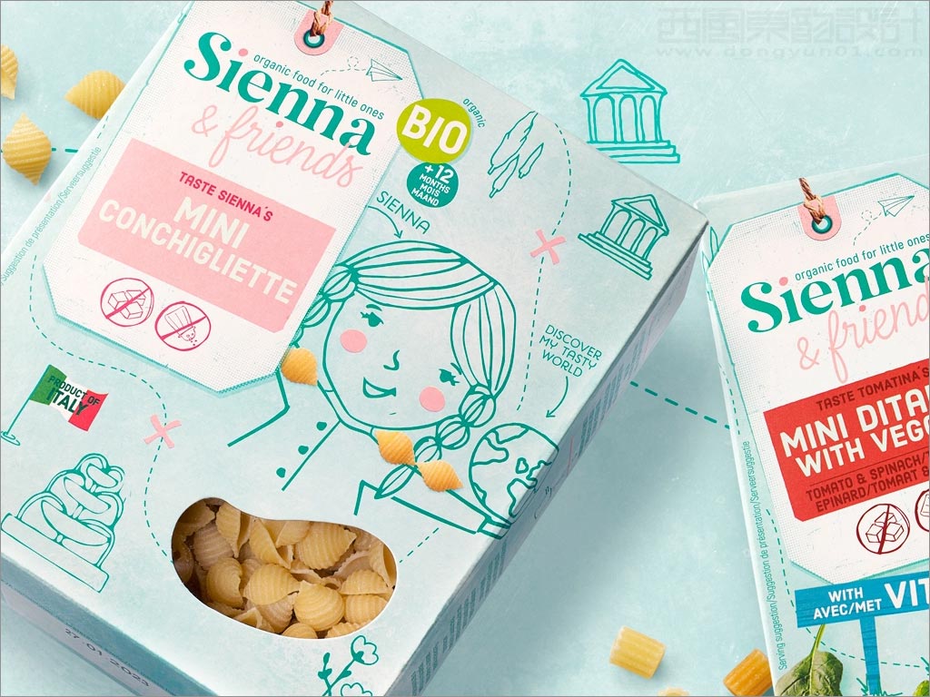 比利時Sienna＆Friends休閑食品包裝設(shè)計