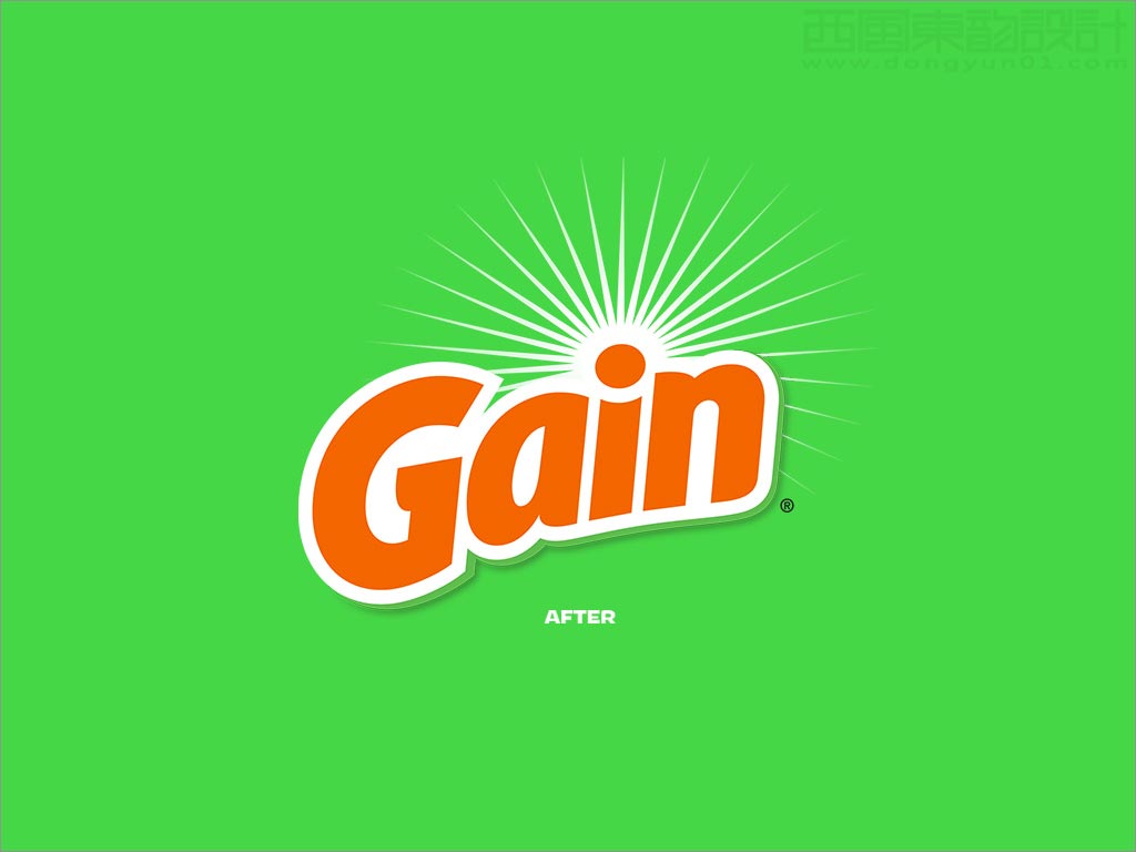 美國(guó)Gain洗衣液洗衣凝珠日化用品logo設(shè)計(jì)