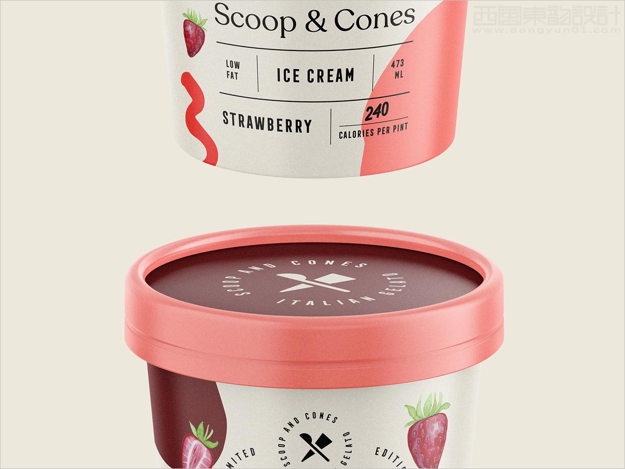 Scoop＆Cones冰淇淋包裝設計之實物照片