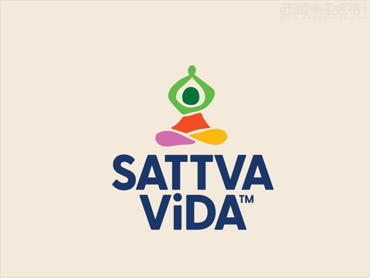 美國Sattva Vida素食小吃logo設計