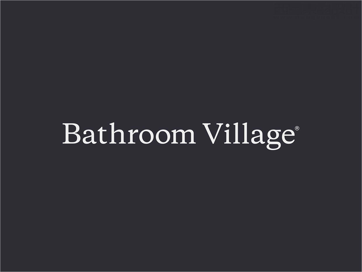 英國(guó)Bathroom Village浴室用品品牌字體設(shè)計(jì)