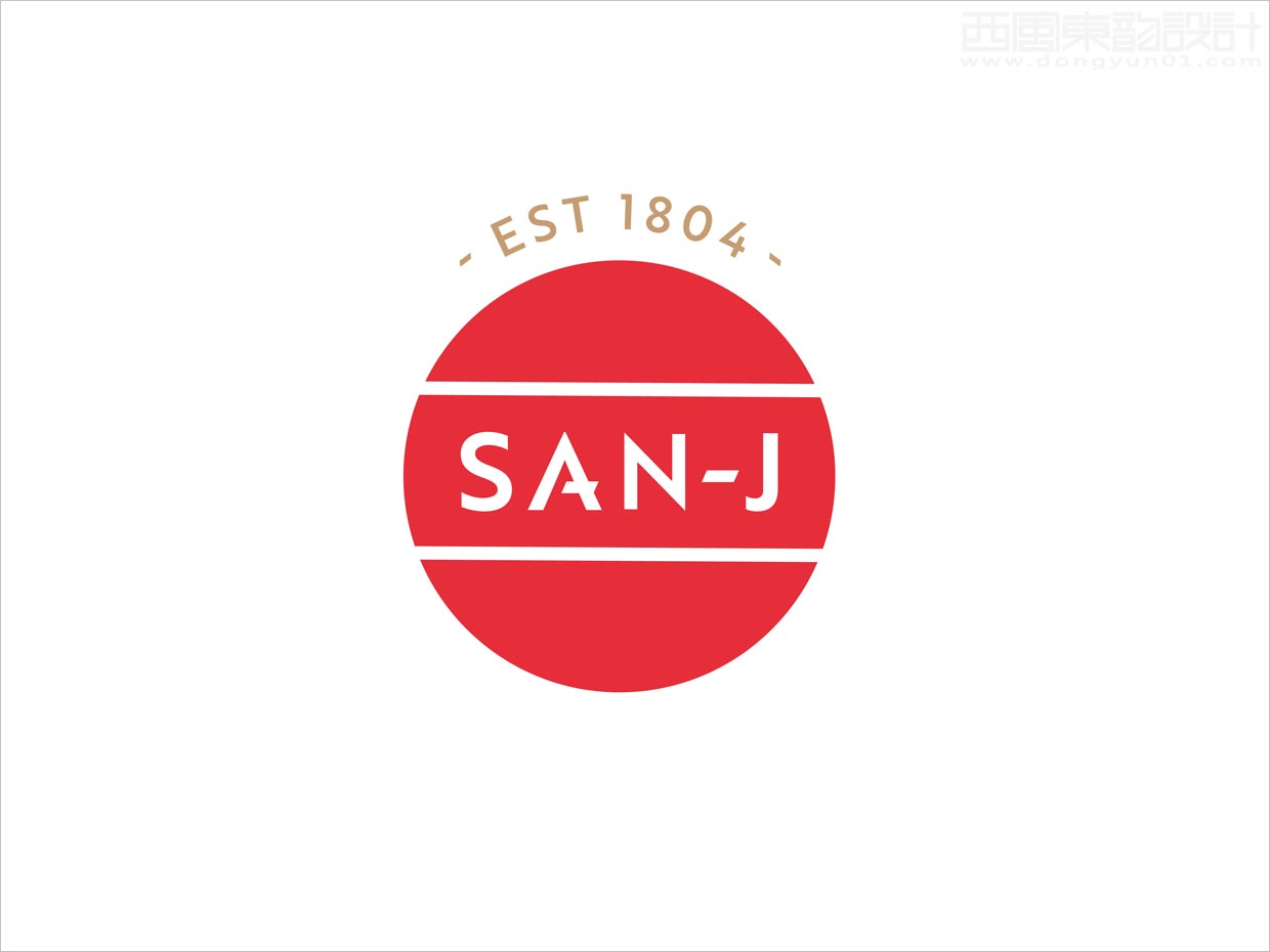 日本San-J醬油調味品品牌logo設計