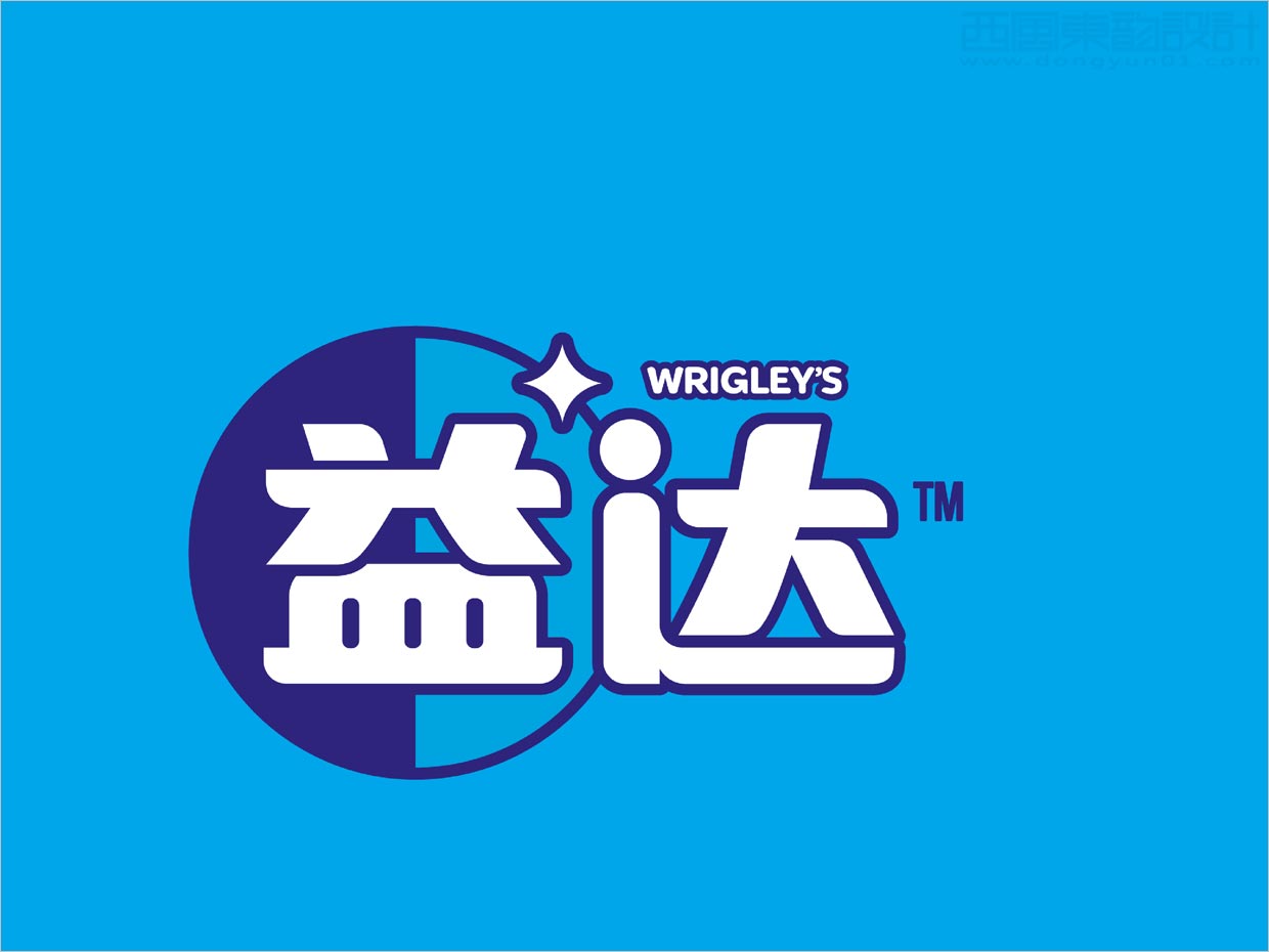 箭牌益達口香糖品牌中文logo優(yōu)化升級設計