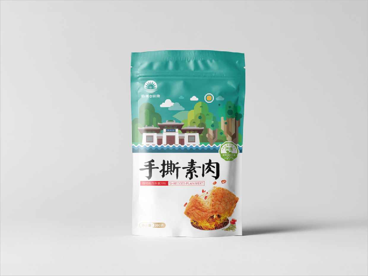 自然的恩典產(chǎn)品包裝設(shè)計(jì)之手撕素肉包裝設(shè)計(jì)