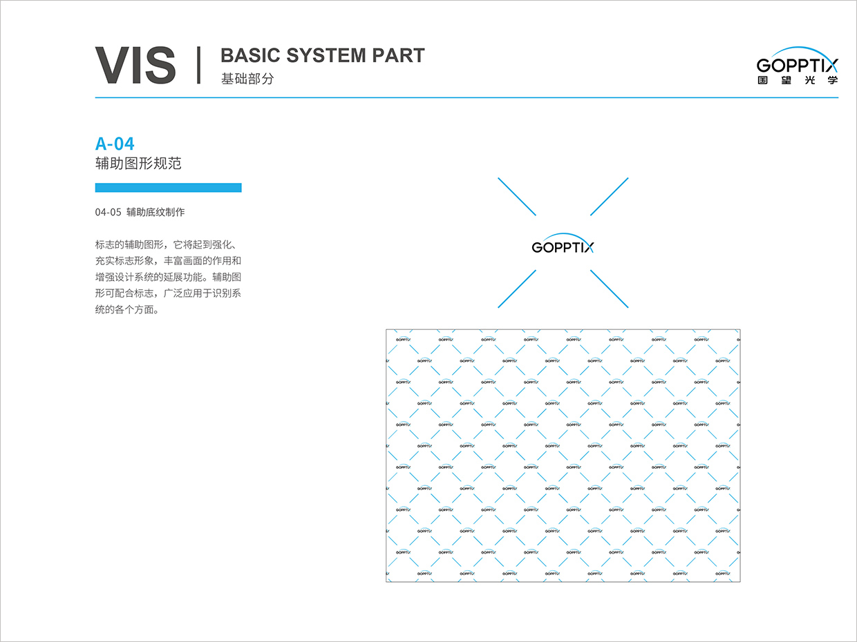 北京國望光學(xué)科技公司全案VI設(shè)計(jì)之輔助圖形規(guī)范